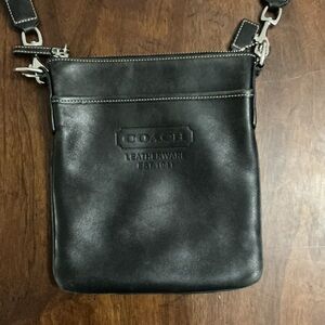 Coach Black Leather Crossbody Bag